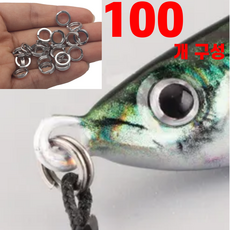 리얼세이지 스플릿링 낚시 스텐링, 2개, 100개입