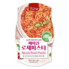 쉐프엠 베이컨 로제 파스타, 1개, 230g