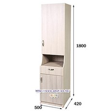 라운드상두대/옷장요양원병실병원가구개인사물함, 화이트