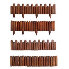 방부목울타리 화단 경계석 조경 텃밭 마당 펜스 정원, 기본형+일자형 + 10x120cm