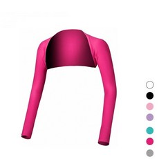 海夫健康生活館 MEGA COOUV 冰感防曬披肩式袖套女款 (UV-F506)，有效抗UV50+，輕薄透氣材質，讓您在炎熱天氣中保持涼爽舒適, 白色, 1個