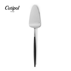 Cutipol GOA系列 霧銀面不鏽鋼 28cm 蛋糕刀 葡萄牙手工餐具, 黑柄, 1個