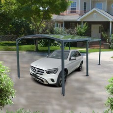 [국내발송] 리자드 이동식 슬라이딩 조절 파고라 주차장 5001, 5.7×3m 8cm기둥 폴리에스테르 천장