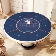 보드게임 홀덤 매트 포커 원형 테이블 탁자 카드게임 패드만(테이블아님), 1. 검정 / 원형, 60x60cm