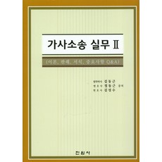 가사소송 실무 2:이론 판례 서식 주요사항 Q&A, 진원사, 김동근 저