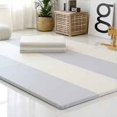 본베베 국민 아기매트 유아 거실 폴더매트 항균 4단 70X200, 퓨어라이트그레이