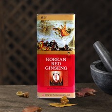 동진제약 고려삼 6년근 캔홍삼 홍삼 말린홍삼 KOREAN RED JINSENG 중편 30뿌리이하, 300g, 10개