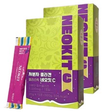 네오킷 블루베리 저분자 콜라겐 젤리스틱, 2박스, 15회분