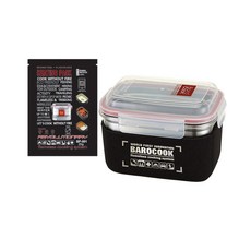 바로쿡 비화식 백패킹 낚시 등산 캠핑 발열팩 발열 도시락 용기 1200ml 세트