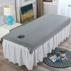 뷰티 베드 덮개 구멍 시트 미용 방유 커버 방수필름, A. 105x200cm, D. 고급 회색