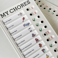 데일리 루틴 투두 체크 리스트 보드 3type [갓생살기 트래커 MY CHORES 밀어서 매일 습관 해빗 달력], MY - 내용있음