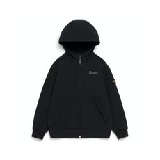 내셔널지오그래픽 키즈 N214KFT230 우븐 본딩 트레이닝 F-ZIP CARBON BLACK 517435