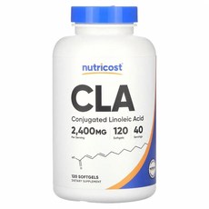 Nutricost CLA 소프트젤 120정(소프트젤 1정당 800mg) NCS-67842, 120정, 1