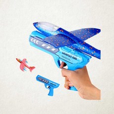 에어글라이더 건 LED 비행기총 색상랜덤 장난감 선물 1개입