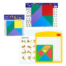 IQPLUS 퍼즐 / 칠교놀이 자석칠교 펜토미노 비즈퍼즐 슬라이딩퍼즐 조각맞추기 구슬퍼즐 입체사목 구슬퍼즐 하노이탑 T퍼즐, 자석칠교s, 1개, 1인용