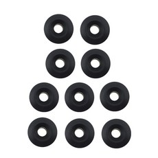 shangren 카약 카누 보트용 고강도 카약 데크 라운드 라인 가이드 10개 팩, 플라스틱, 블랙, 1개