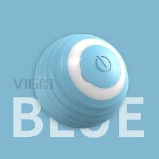 智能電動逗貓球 貓咪狗狗玩具 滾滾跳跳逗貓球 遙控自轉, 1個, 滾滾球-藍色, 藍色, 滾滾球-藍色
