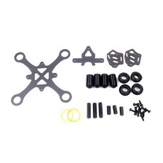 ShenStar 탄소 섬유 7mm/8mm 중공 컵 브러시드 랙 프레임 (실내 FPV RC 비행기 쿼드콥터용 F3 컨트롤 55MM, 01 8mm Rack