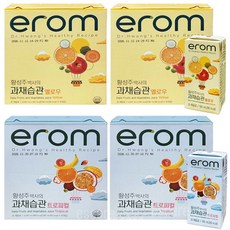 이롬 황성주박사의 과채습관 옐로우 32팩+트로피컬 32팩, 64개, 190ml