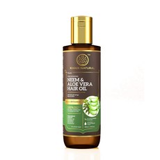 인도 카디 Khadi Natural Amla & Bhringraj 헤어오일 미네랄 오일프리 모든 모발 200ml, 님 알로에베라, 1