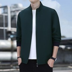 素色防風外套男款 防潑水修身立領夾克 商務休閒風衣外套