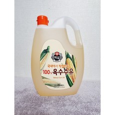 백설 옥수수유, 3.6L, 4개