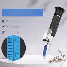 절삭유농도측정기 세제 액체 농도측정기 농축 함량 계측기 검사기 분석기 염도계, 1개, 구리 해수 양식 염도계 0-100
