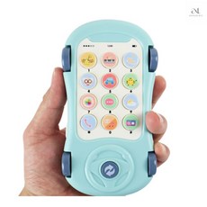 애나투 유아역할놀이 장난감전화기 자동차모양 멜로디사운드 교육완구 민트 소형 놀이학습 아이들선물 장난감폰