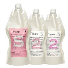 데미 우에보 잇 펌 히트 1제400g+2제400g s손상모+2제 액상 자연스러운 움직임이 느껴지는 스트레이트