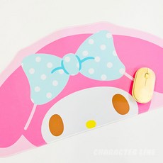 산리오 캐릭터즈 데스크정리 대형 입체 장패드, 1개, 마이멜로디