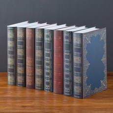 歐美複古仿真裝飾書 8本組 書房客廳擺件模型書, 歐式複古如圖8本