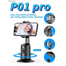 TOKQI P01pro 스마트 AI 얼굴 인식 360 ° TikTok 라이브 셀카용 휴대폰 PTZ 카메라 안정기 블랙, 01 product3