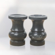 대리석 묘지 화병 돌화병 성묘 산소 벌초 꽃병 납골당, A_높이 9CM, 1개