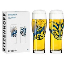德國RITZENHOFF 傳承時光系列德式威力比切啤酒對杯組(一組2入)-共4款《WUZ屋子》酒杯玻璃, 1個, 啤酒鳳翼