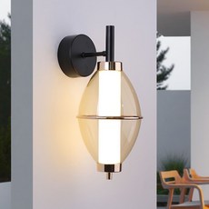 LED 13W三色變光壁燈，簡約時尚，節能省電，臥室客廳適用, 啞黑電鍍法國金、茶色