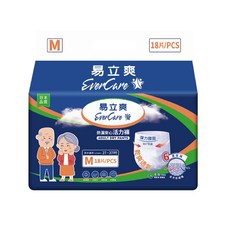 易立爽 安心防漏活力褲 M號, 中等的, 1箱, 144片