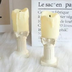 무드선셋 빈티지 LED 미니 캔들 Set, 2p