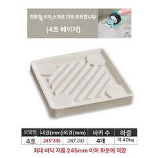 화분 받침대 이동 플라스틱 물받이 바퀴달린 바퀴형, 1개