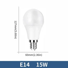 10pcs LED 전구 램프 AC220V E27 E14 3W 12W Lampada Bombilla 거실 홈 Luminair AP, 13 E14 15W