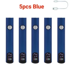 5/10pcs 미니 납땜 인두 펜 키트 3 기어 조정 가능한 전압 400mah 배터리 USB 충전기 용접 도구, 02 blue 5pcs