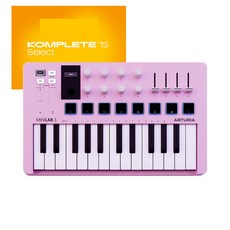 Arturia MiniLab 3 로즈 콰르츠 / 아투리아 미니랩 미디 컨트롤러 / 컴플리트 15 셀렉트 제공, 10개