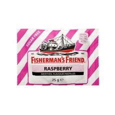 영국 피셔맨프렌드 Fisherman's Friend 무설탕 라즈베리 캔디 25g, 1개