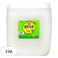 오뚜기 양조 식초, 18L, 5개