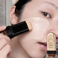 듀얼 헤드 파운데이션 스틱 스틱 남자 파운데이션 비비크림 컨실러 세럼 파운데이션 광채 피부와 결점 커버 기미파운데이션커버 수분감 듀얼 헤드 파운데이션 스틱, 아이보리, 1개