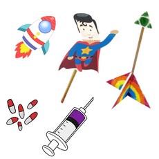 5set 주사기 빨대로켓 만들기 기체 이용 학습교구 로켓장난감 어린이 유아