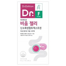 닥터에디션 비움 젤리 난소화성 말토덱스트린 장건강 식이섬유 변비움 변비개선 젤리, 닥터 에디션 비움 젤리 14포, 1개, 280g