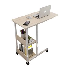 이동식 책꽂이 선반 책장 트롤리 정리함 간이 책상, A (디자인 옵션 사진 참조)