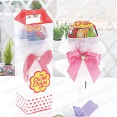 VCO 왕 츄파춥스 공단 화이트데이 사탕 부케 선물, 1g, 1개