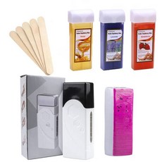 왁스 워머 파라핀 롤러 히터 롤 온 카트리지 제모 멜트 기계 제모기 SPA 키트 왁싱 페이퍼, 없음, 6.White Set 3