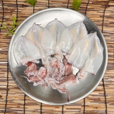 한치물회재료 술안주베스트 깨끗하게 손질된 제주산 손질 한치 500g 간편 한치회 통찜